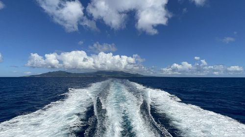 Panoramic view of sea against sky