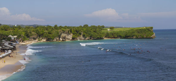 Scenic view of sea against sky