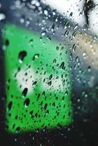 Close-up of water against sky