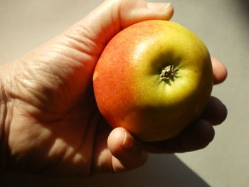 Close-up of cropped hand holding ice cream