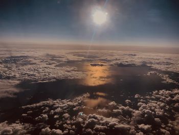 Scenic view of cloudscape against sky during sunset