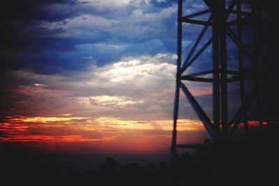 Scenic view of dramatic sky during sunset