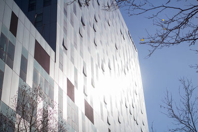 Low angle view of building against clear sky