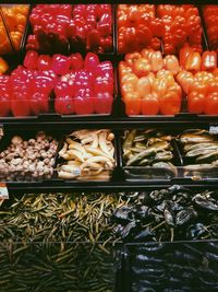 Vegetables for sale in store