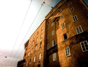 Low angle view of buildings against sky