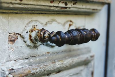 Close-up of rusty metal