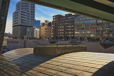 December 29, 2019 bilbao, basque country, view of old and modern buildings in bilbao