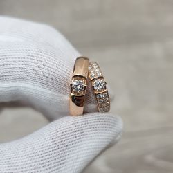 Cropped hand holding rings