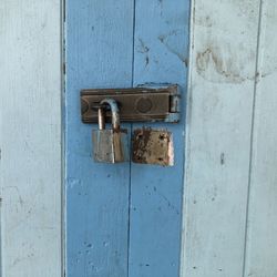 Close-up of closed door