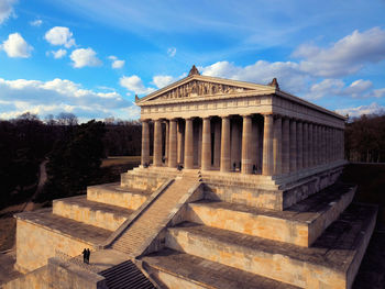 View of historical building against cloudy sky