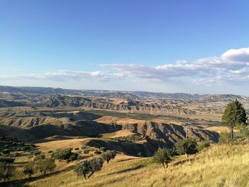 Aerial view of landscape against sky