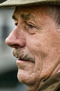 Close-up of man looking away