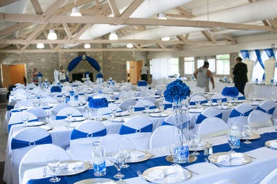 Group of people in restaurant