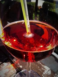 Close-up of drink on table