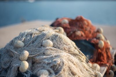 Close-up of fishing net
