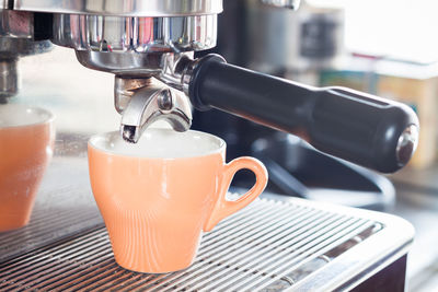 Close-up of coffee maker