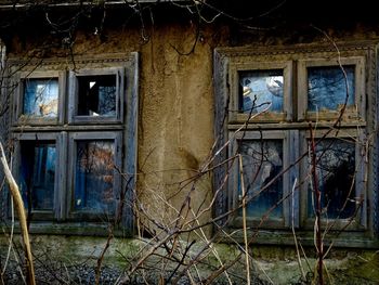 Abandoned house window