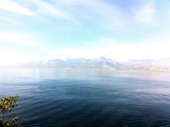Scenic view of sea against sky