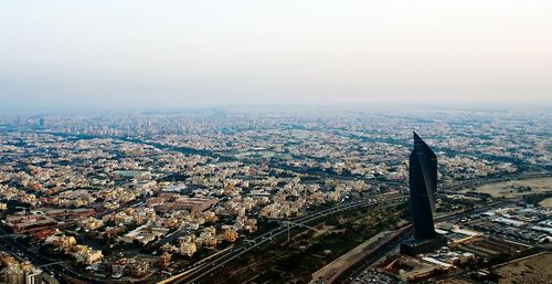 Aerial view of city