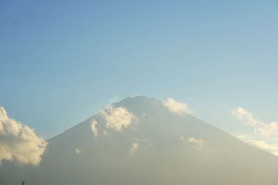 Low angle view of mountain against sky