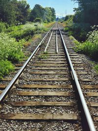 View of railroad tracks