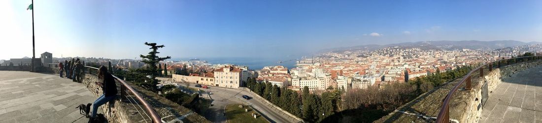 Panoramic view of buildings against sky