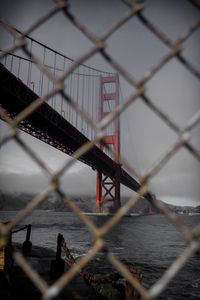 Close-up of chainlink fence
