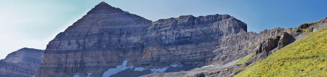 Timpanogos hiking trail landscape views in uinta wasatch cache national forest utah