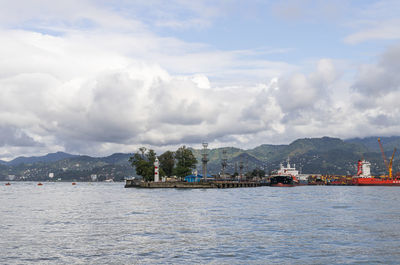 Scenic view of sea against sky