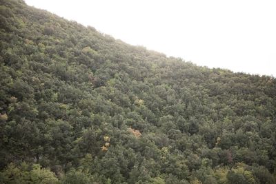 Scenic view of mountains against clear sky