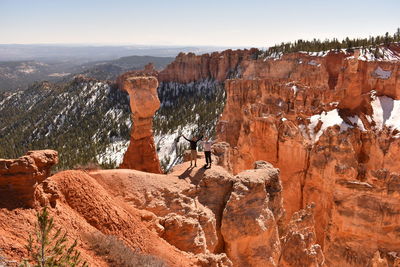 View of two people in bryce canyon