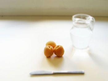 Close-up of bread on table