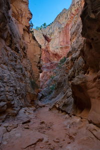 Scenic view of rock formations