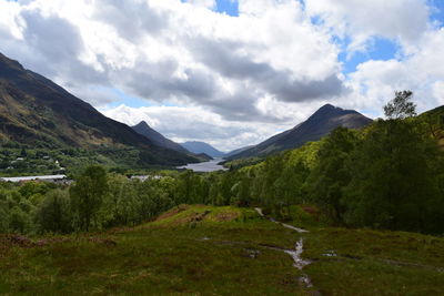 Scenic view of landscape against sky