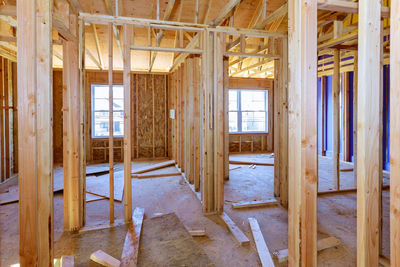 Interior of abandoned house