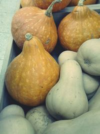 Close-up of pumpkins