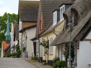 Maasholm village at the river schlei