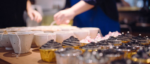 Close-up of hand holding food