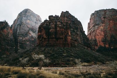 View of rock formations