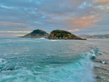 Scenic view of sea against sky