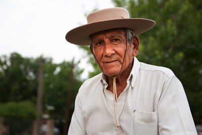 Portrait of south american senior adult man