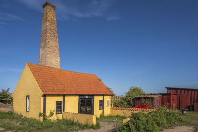 Old smokehouse in allinge town, bornholm, denmark