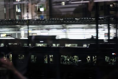 Train at railroad station platform
