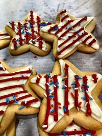 Close-up of food on table