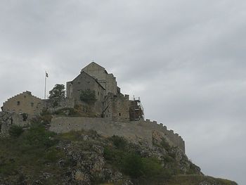 Low angle view of historic building against sky