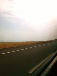 Road passing through landscape