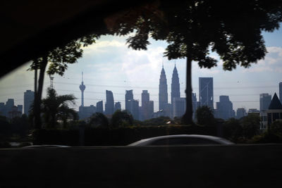 City skyline against sky