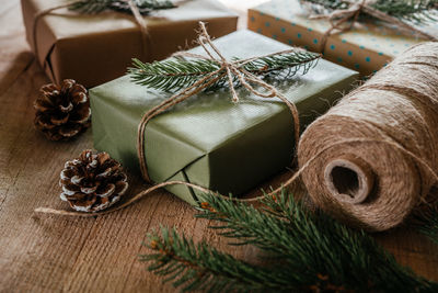 Eco friendly christmas presents packaging