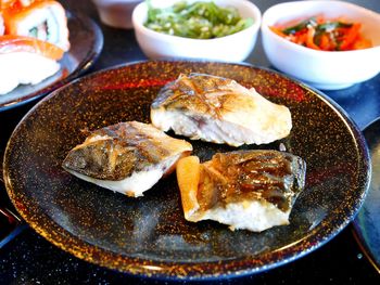 Close-up of food in plate