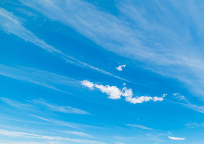 Low angle view of vapor trail in sky